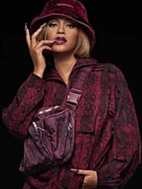 Rare Adidas x IVY PARK IVY HEART Snakeskin Windbreaker 5T Beyoncé NWOT